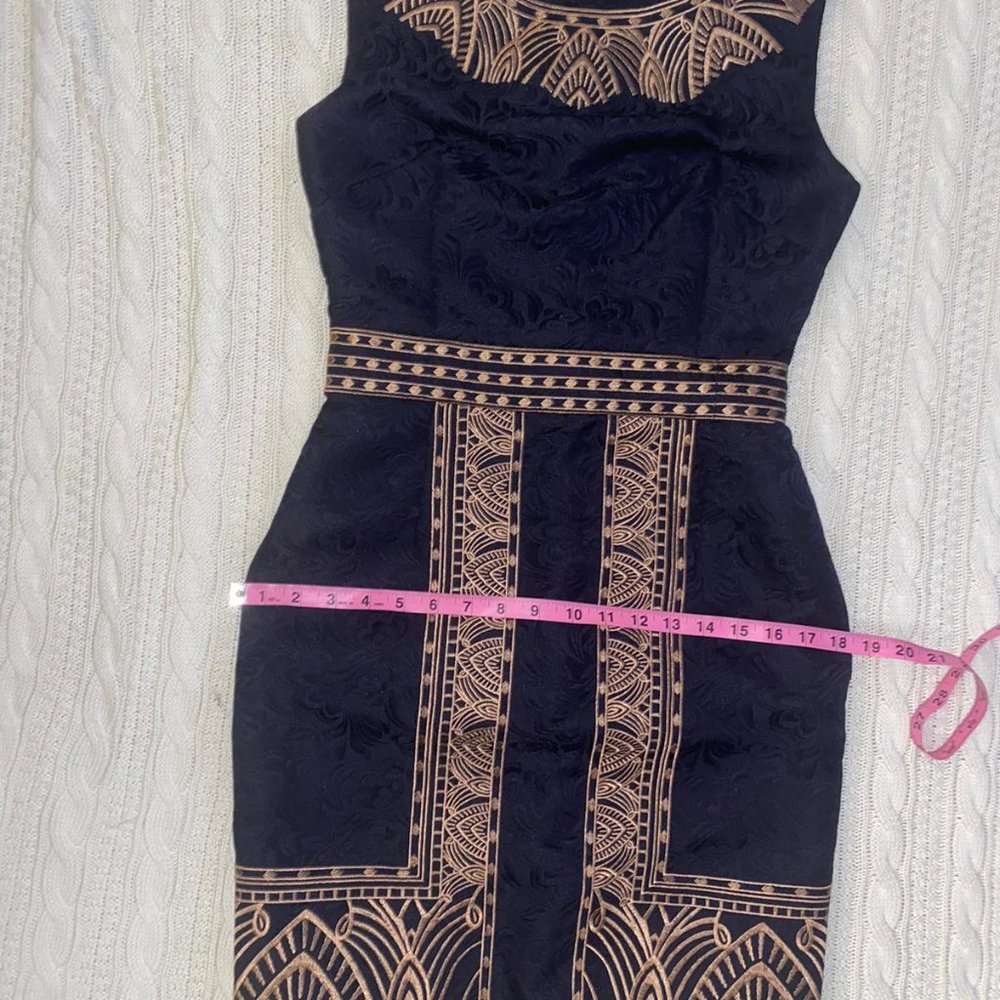 Navy Women Embroidered Mini Dress  (NWT) - Picture 5 of 16